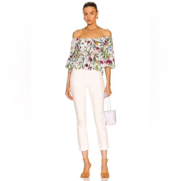 Citizens of Humanity NWT Jolene High Rise Straight Jeans in White Out Size 33 - Picture 1 of 8